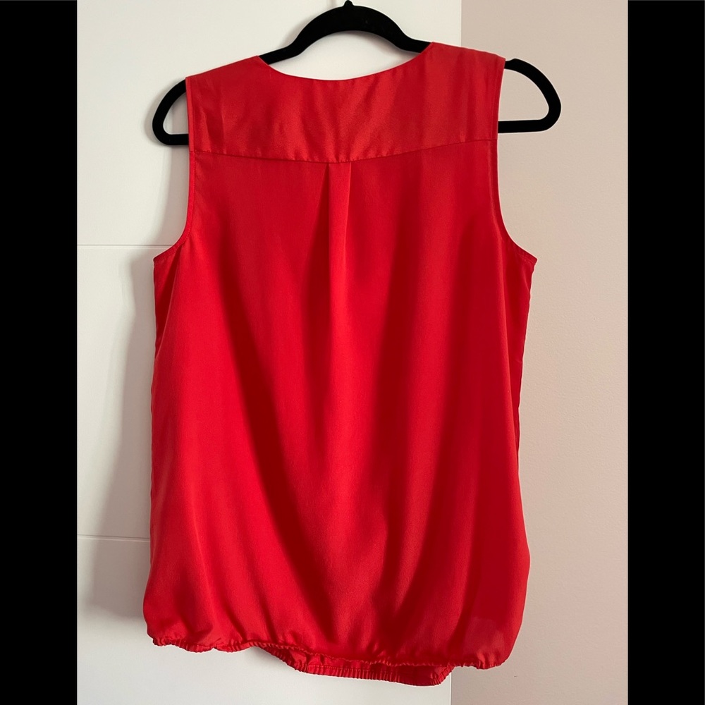 Ann Taylor Loft Split Neck Shell - image 2